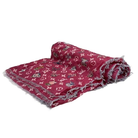 LOUIS VUITTON ethol superstition Fuchsia Others - Scarf 713-070525 - Picture 1 of 7